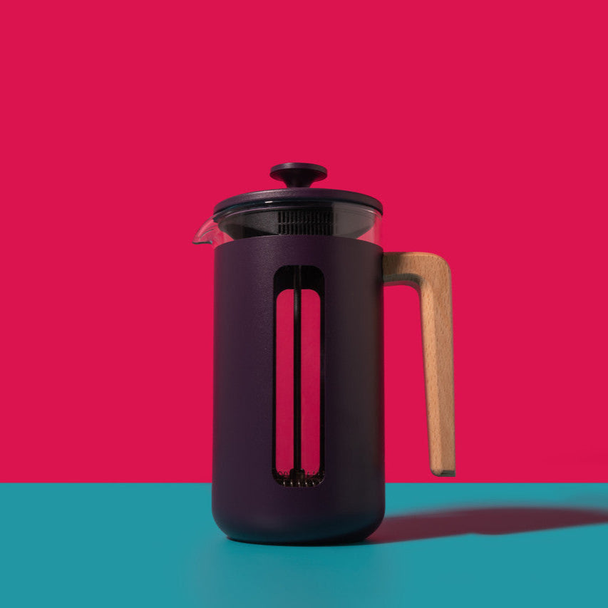 Pisa 3 Cup Cafetiere in Purple