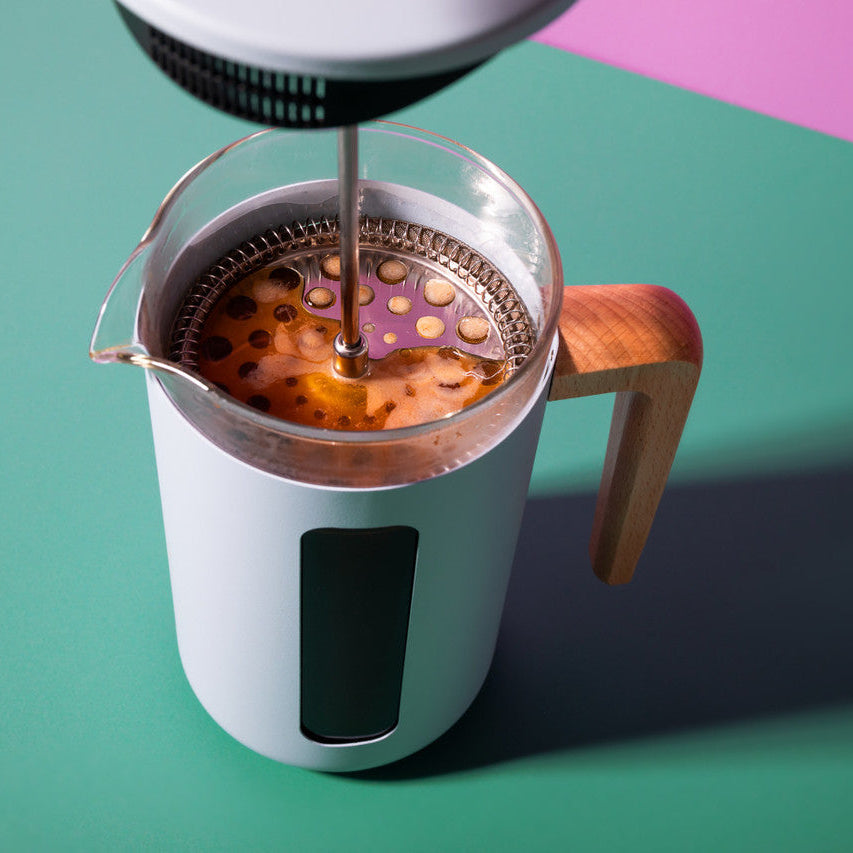 Pisa 3 Cup Cafetiere in Sky Blue