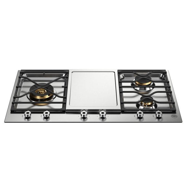 Bertazzoni PM3630GX Professional Series 3-Segment 3-Burner Gas/Griddle Hob