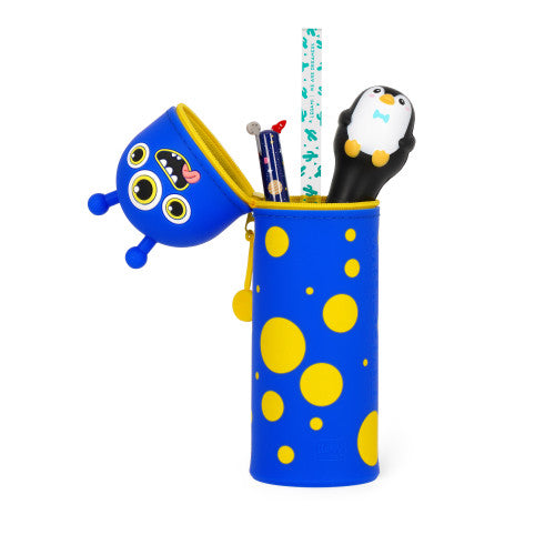Monster 2-In-1 Silicone Pencil Case