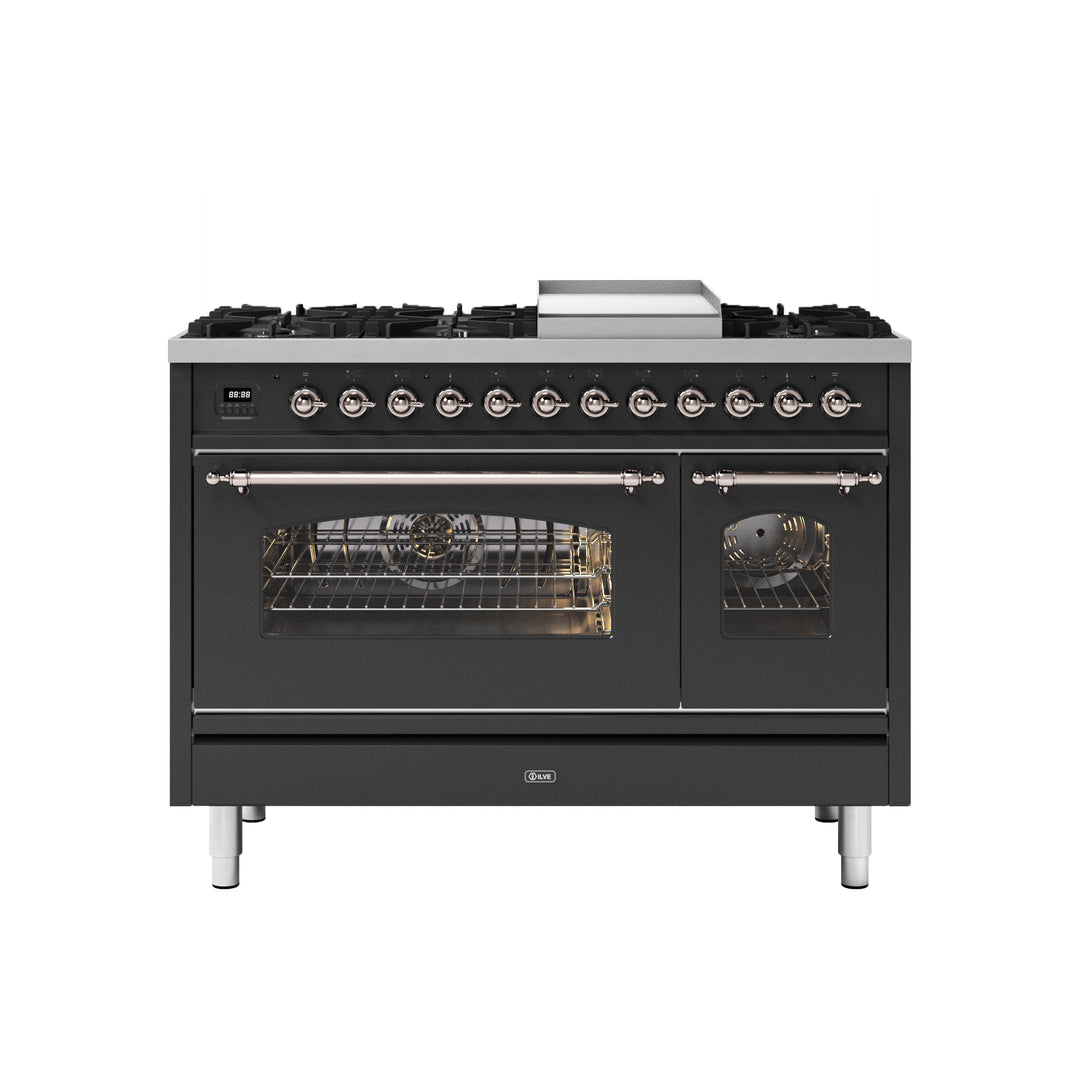 ILVE Milano 120cm - Double Oven -  8 Gas Burners & Frytop