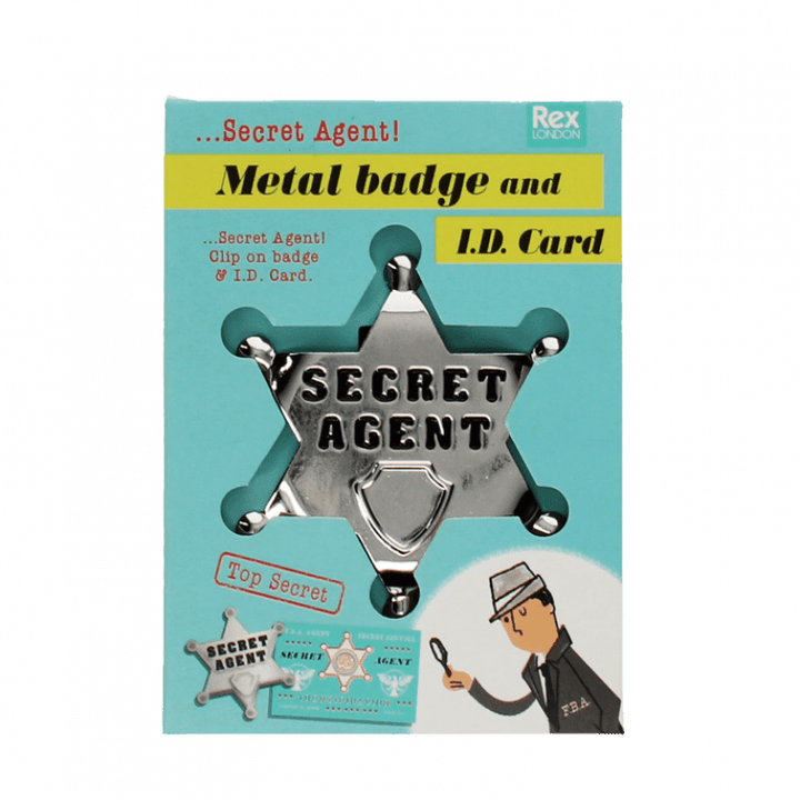 Secret Agent Badge & ID Card
