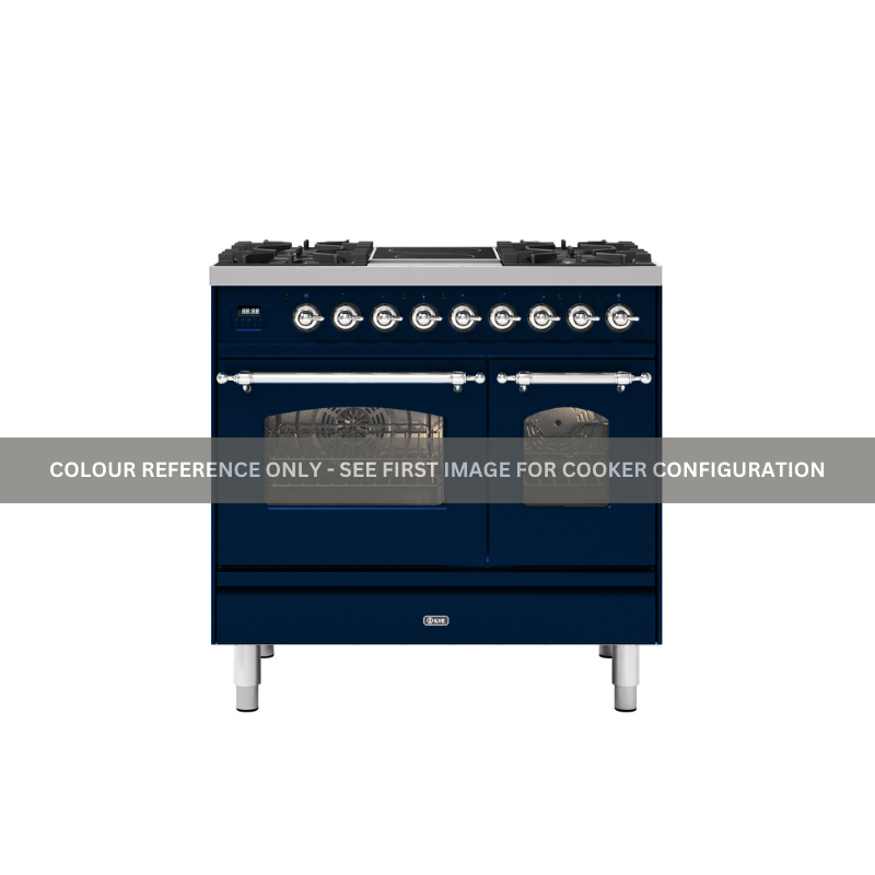 ILVE Milano 90cm - Single Oven - 4 Gas Burners & 2 Zone Induction