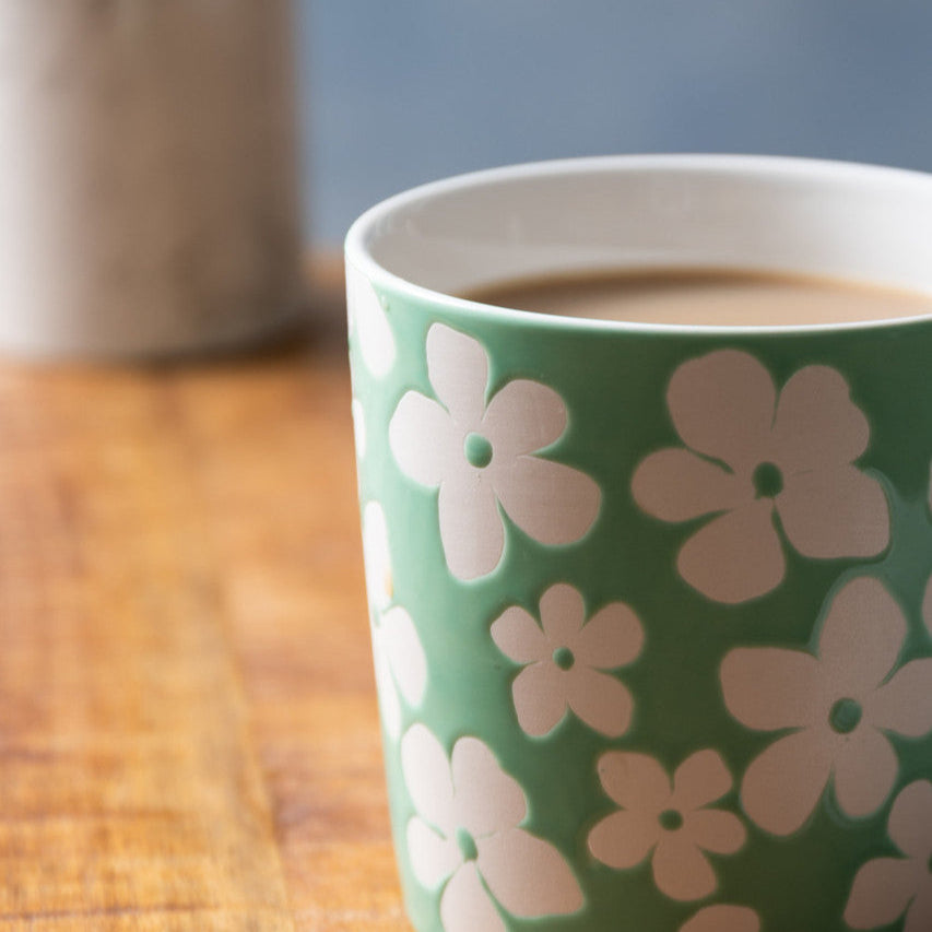 Blue Flower Mug
