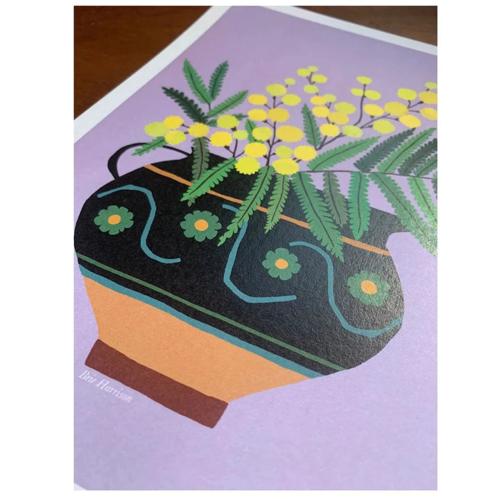 Mimosa Jug Art Print A4