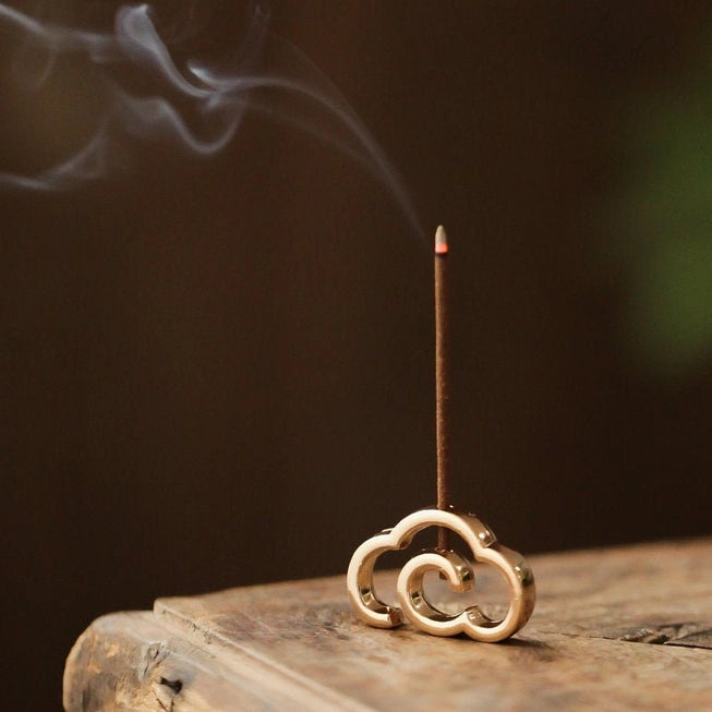 Golden Cloud Incense Holder
