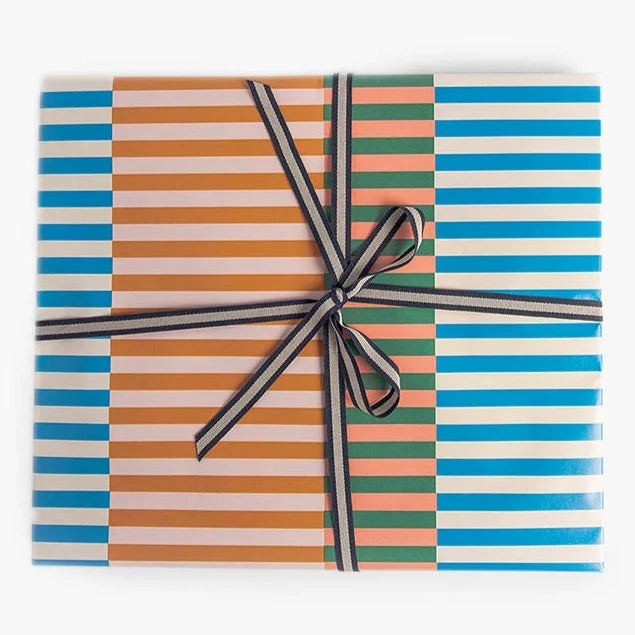 Multi Stripe Roll of Wrapping Paper - 5M