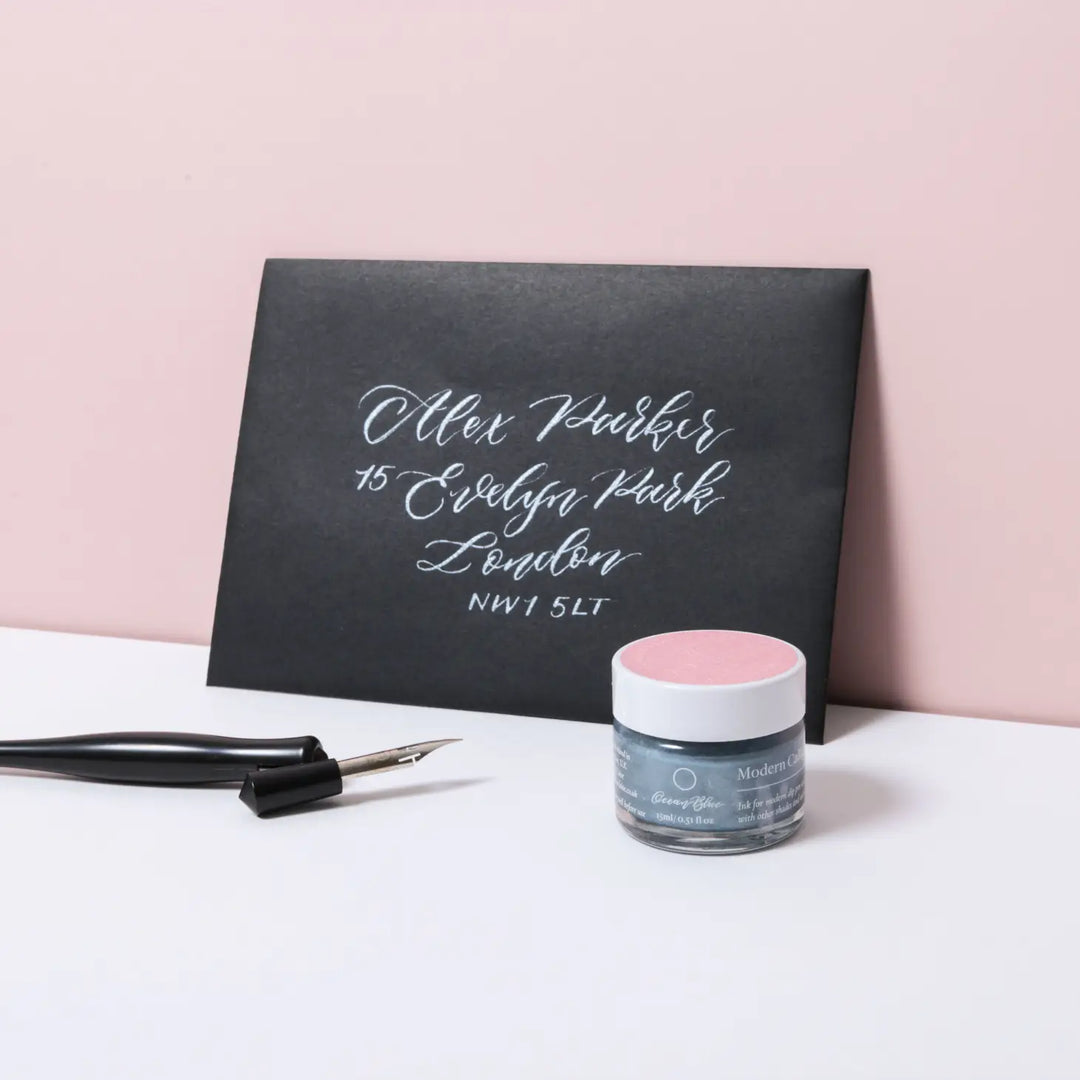 Ocean Blue Modern Calligraphy Ink