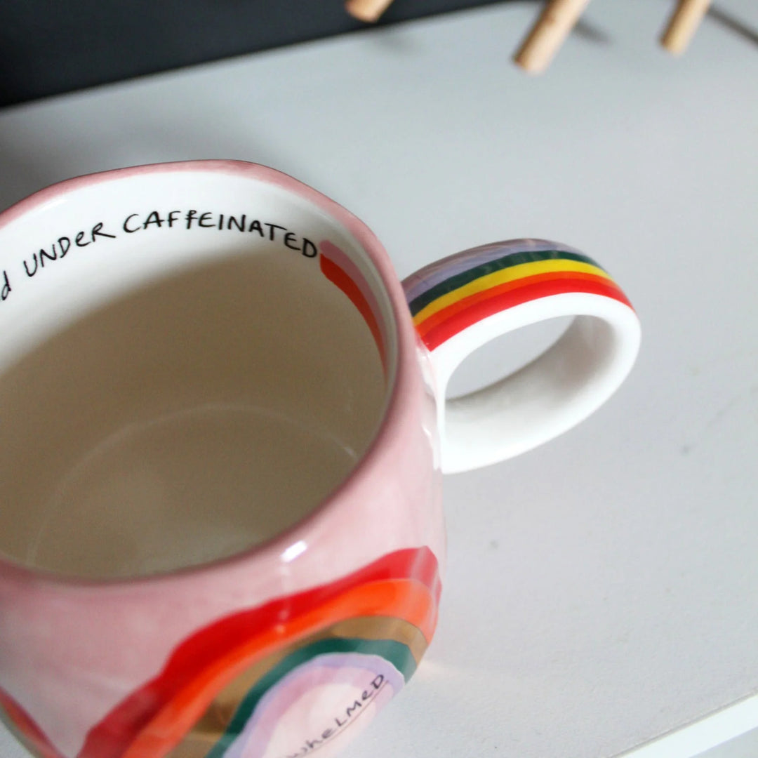 Overwhelmed & Under Caffeinated Mug