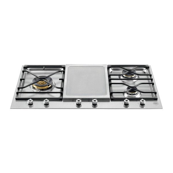 Bertazzoni PM3630GX Professional Series 90cm 3-Segment 3-Burner Gas/Griddle Hob
