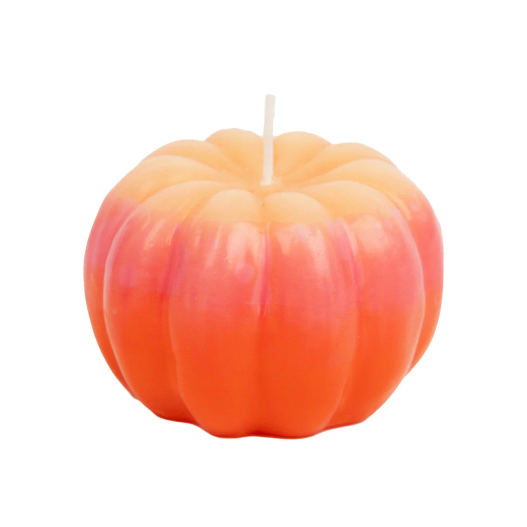 Pink Ombre Pumpkin Candle