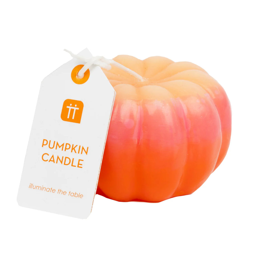 Pink Ombre Pumpkin Candle