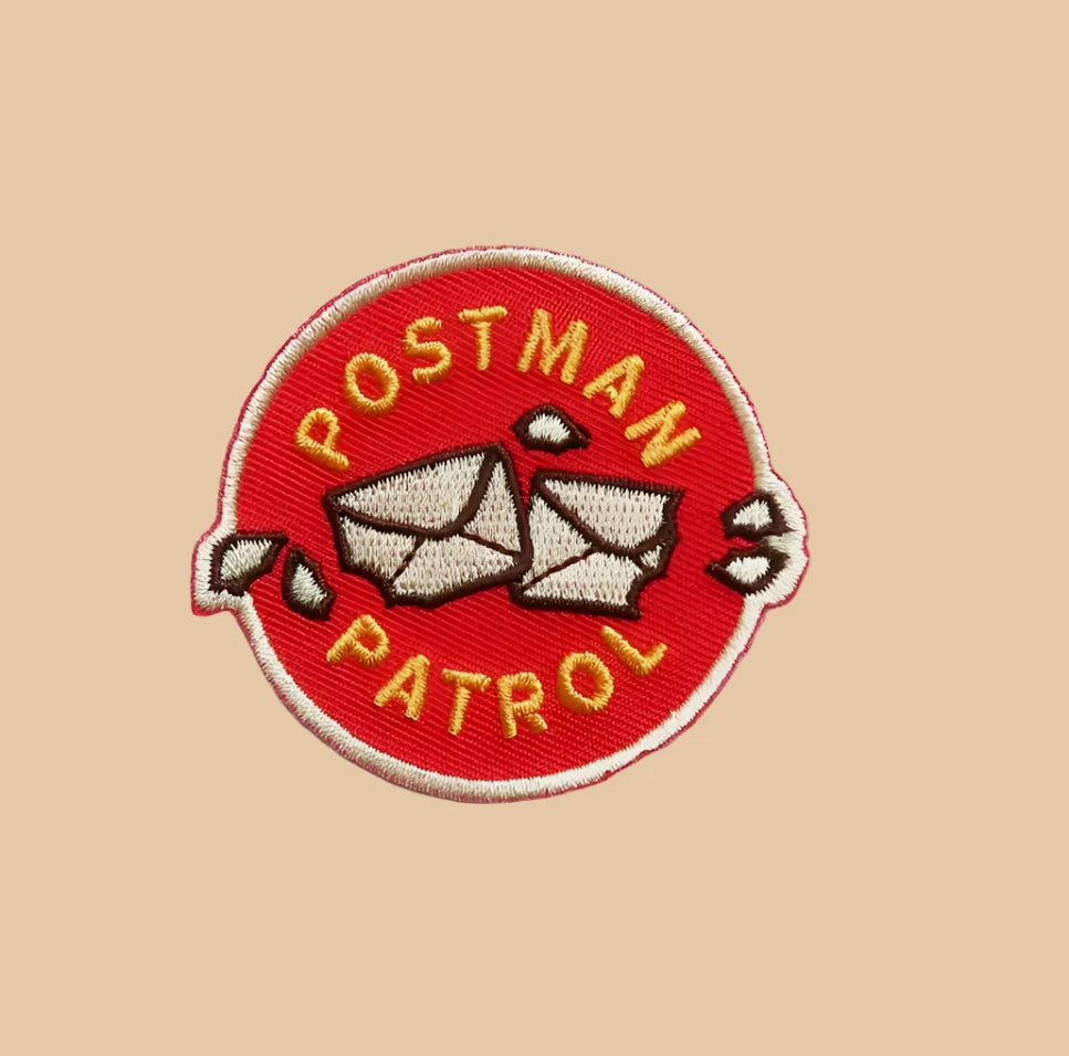 Postman Patrol Iron-On Patch For Dogs