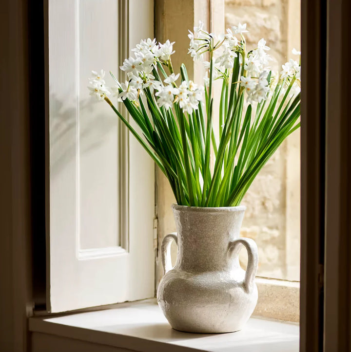 Ravello Vase with Handles White