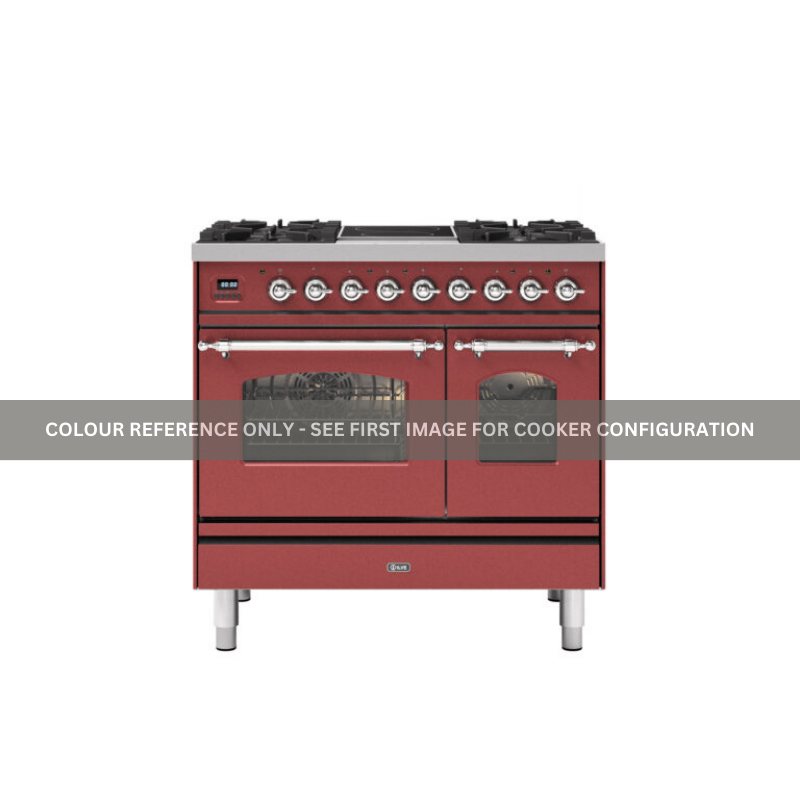 ILVE Milano 90cm - Single Oven - 4 Gas Burners & 2 Zone Induction