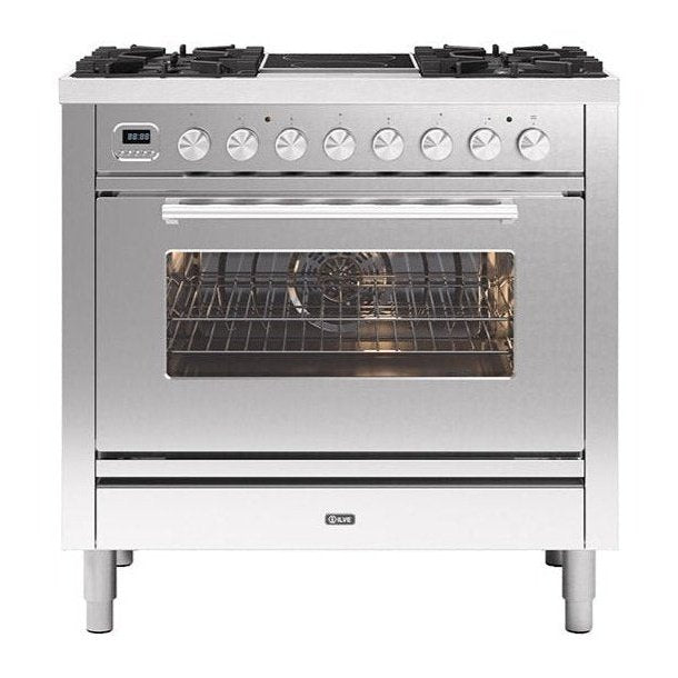 ILVE Roma 90cm - Single Oven - 4 Gas Burners & 2 Zone Induction