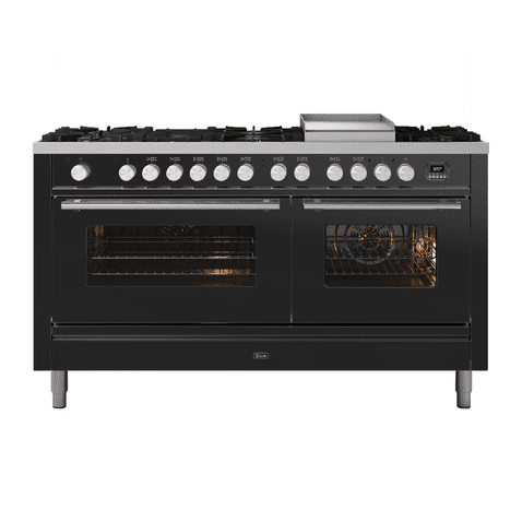 ILVE Roma 150cm - Double Oven - 7 Gas Burners with Frytop