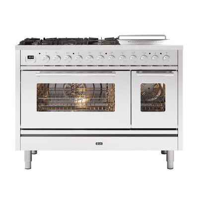 ILVE Roma 120cm - Double Oven - 5 Gas Burners & Coup de Feu