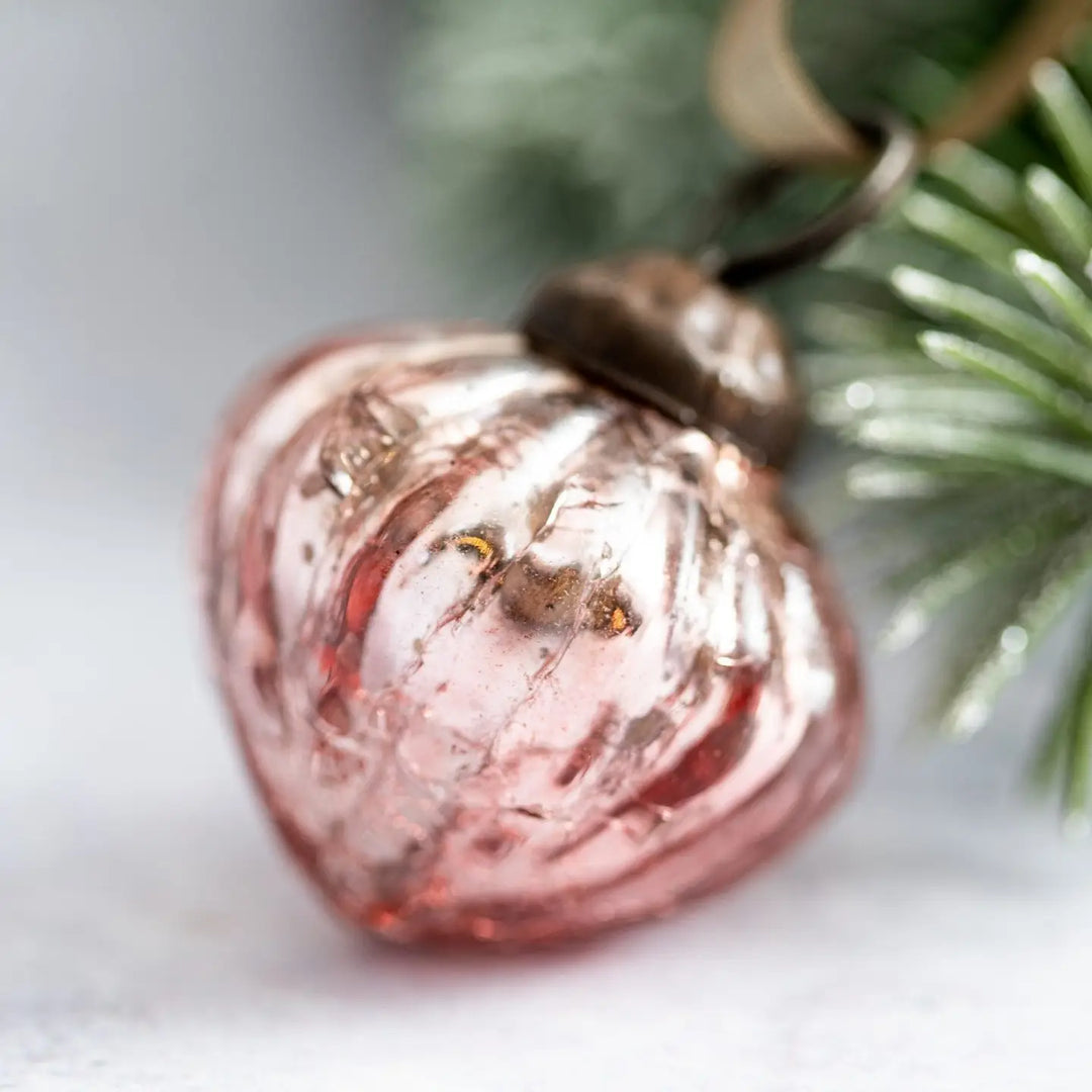 Rose Mini Glass Lantern Bauble