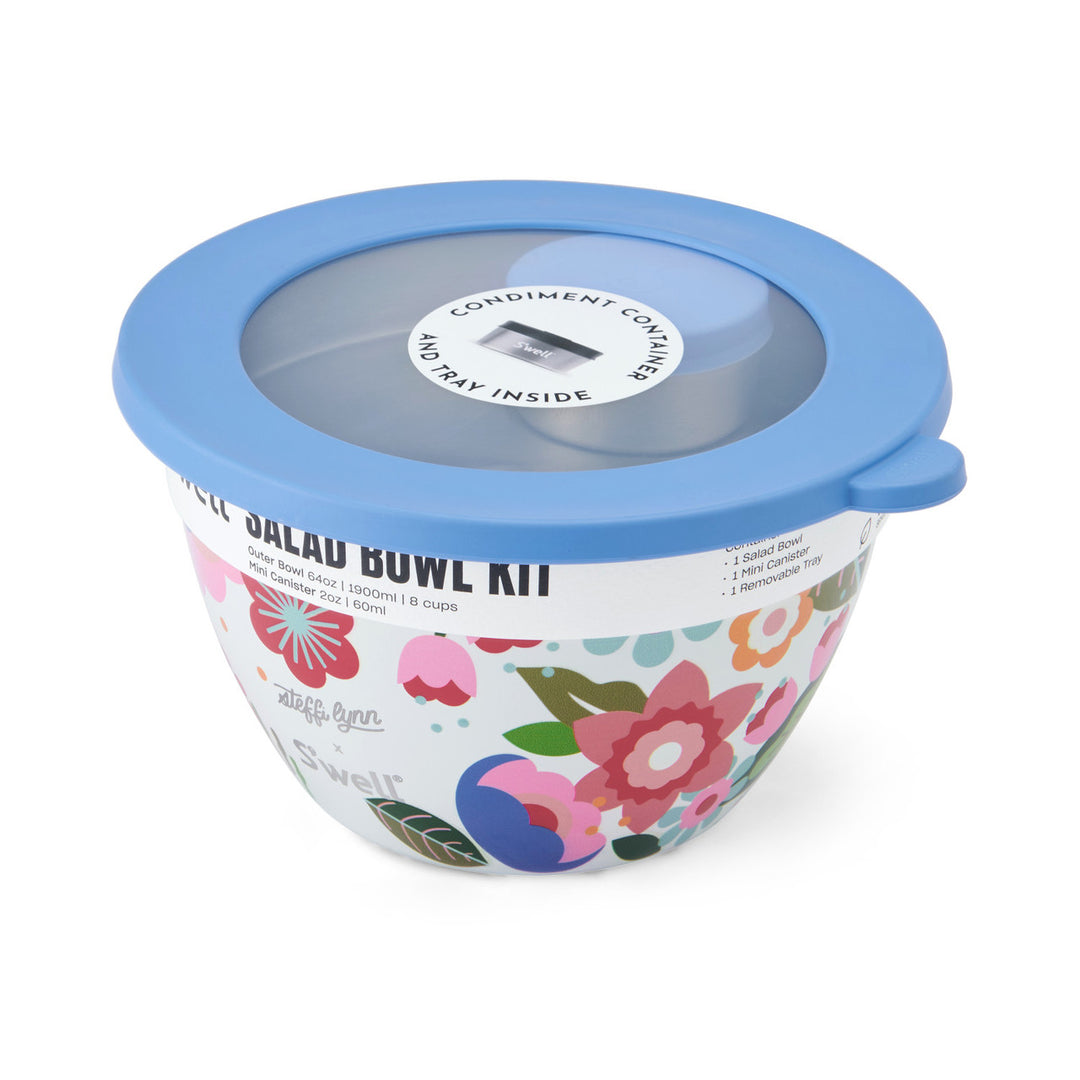 Lidded Salad Bowl & Dressing Pot Set