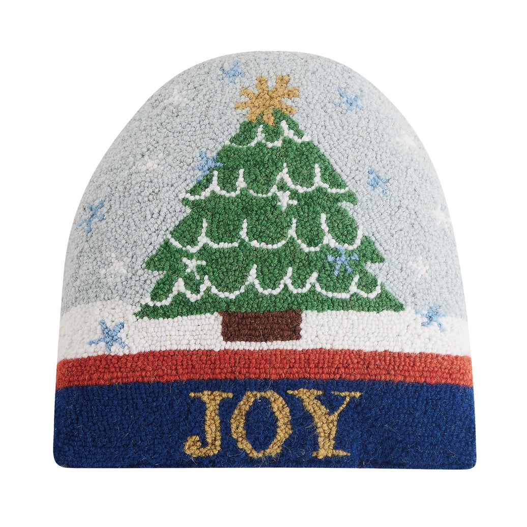 Snow Globe Shaped Wool Cushion