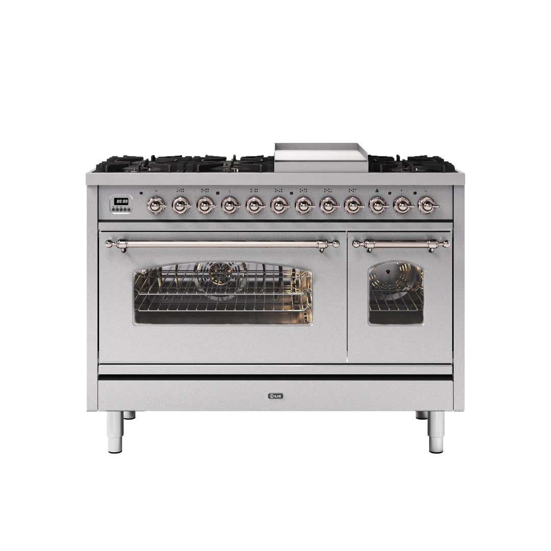 ILVE Milano 120cm - Double Oven -  8 Gas Burners & Frytop