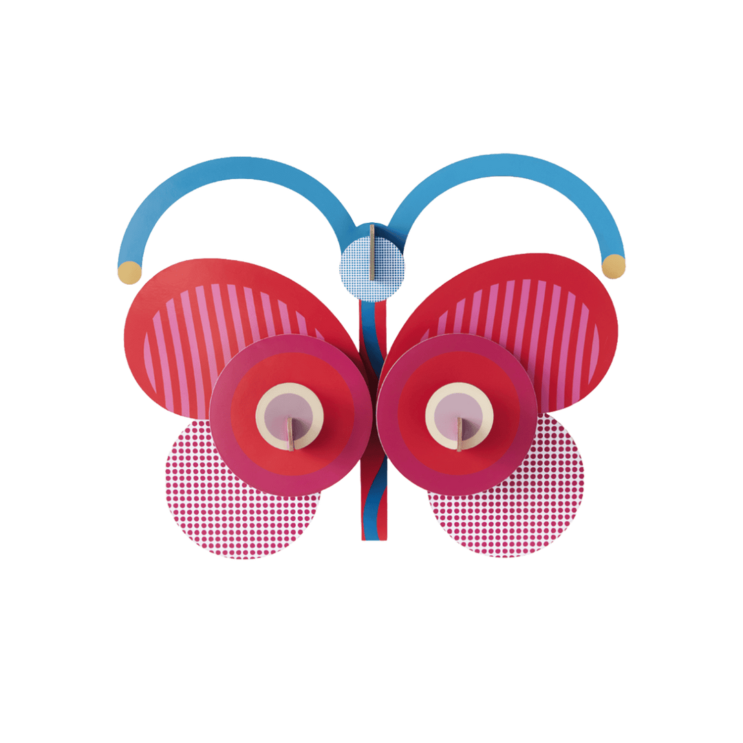 Stripy Butterfly 3D Model Kit