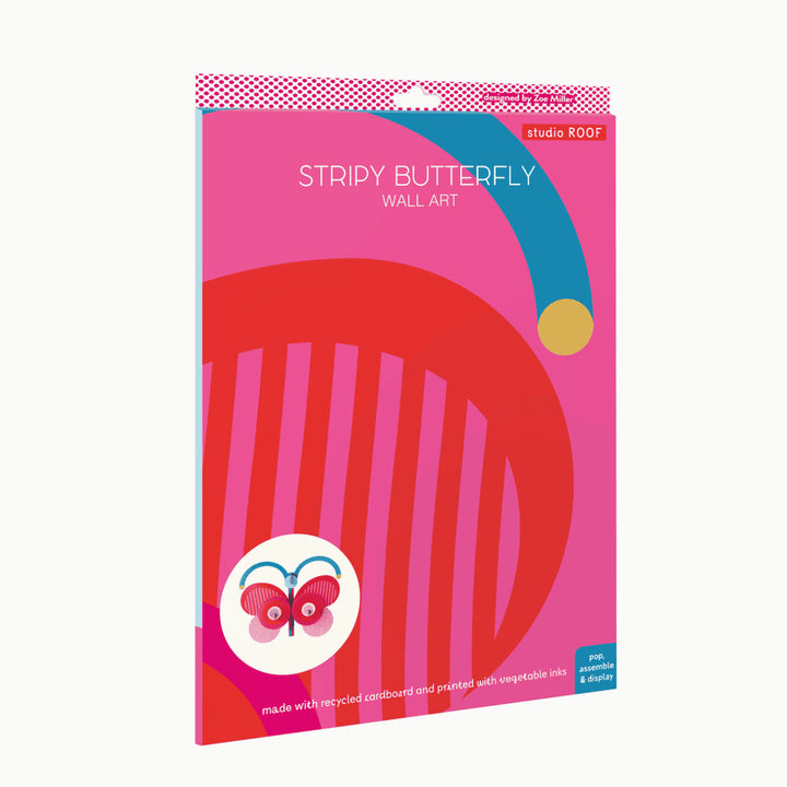 Stripy Butterfly 3D Model Kit