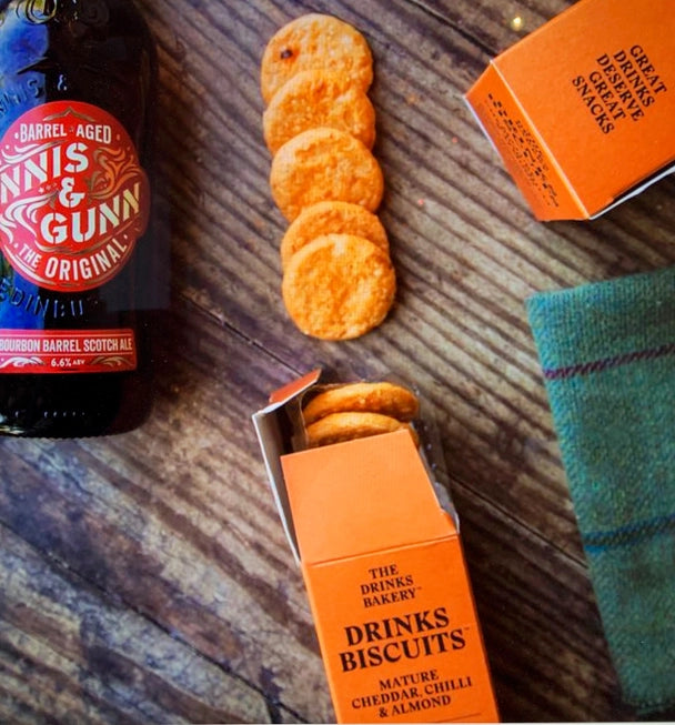 Mature Cheddar, Chilli & Almond Drinks Biscuit