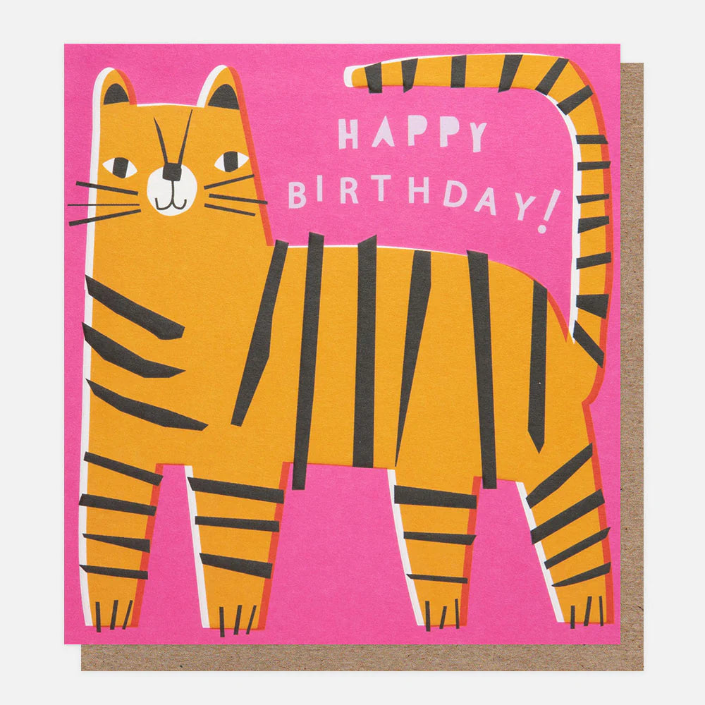 Tiger Happy Birthday Card