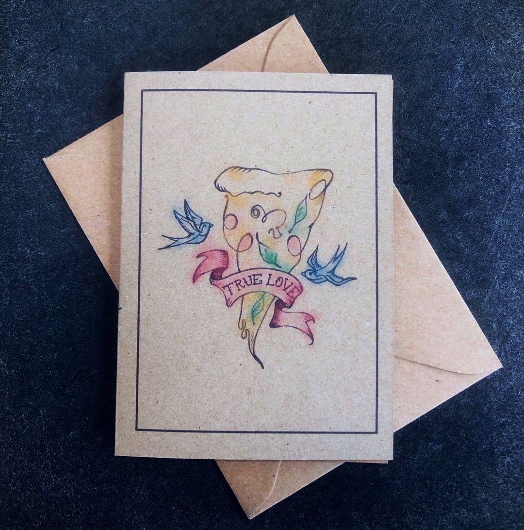 True Love Pizza Card