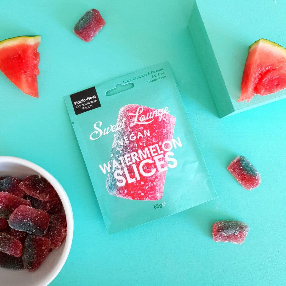 Vegan Fizzy Watermelon Slices