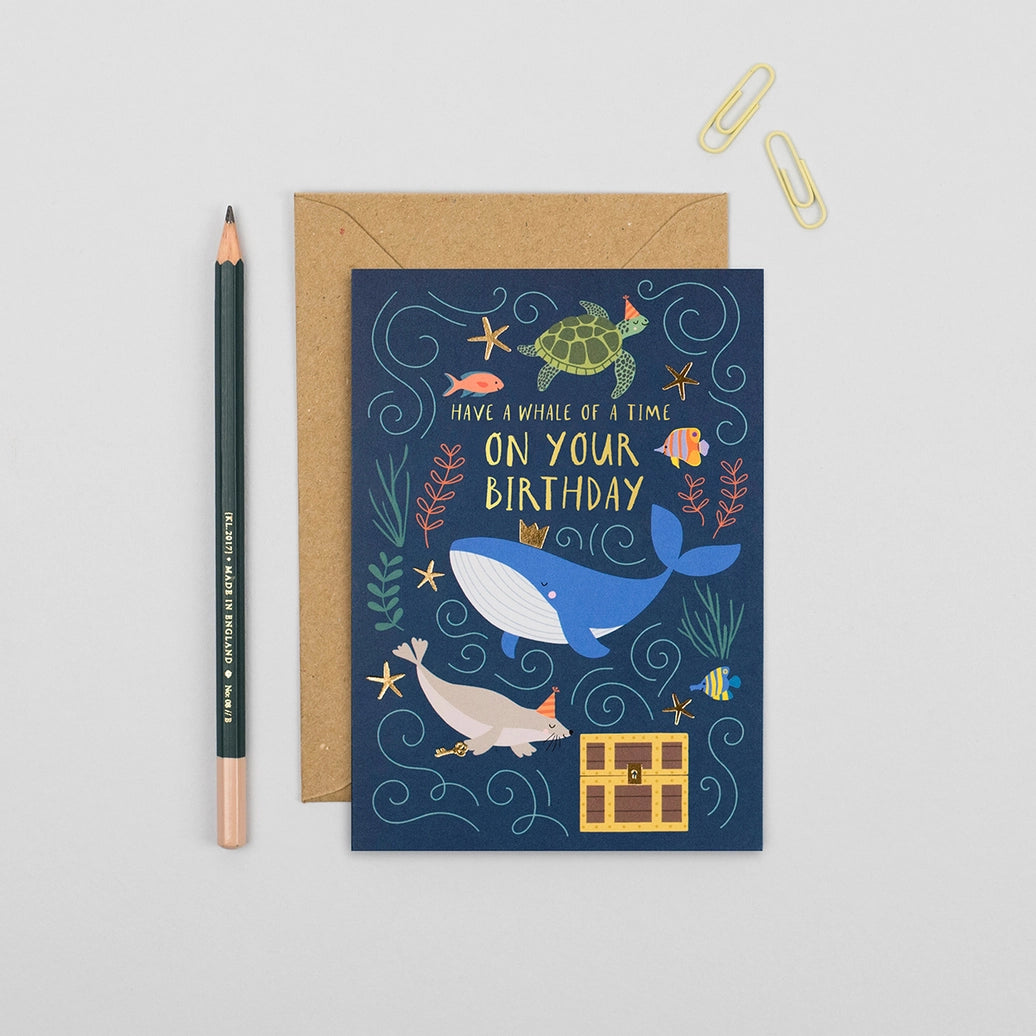Whale of A Time Birthday Card