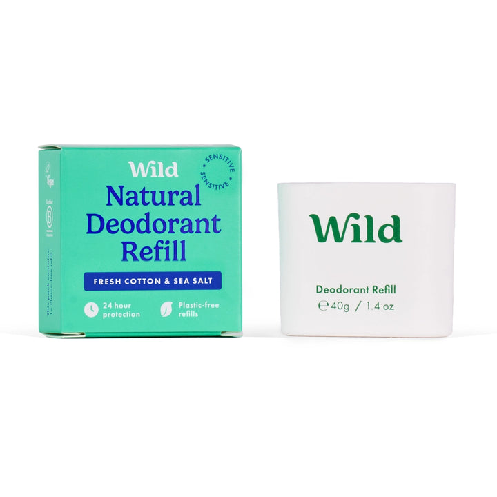 Wild Sensitive Fresh Cotton & Sea Salt Deo Refill - Sensitive