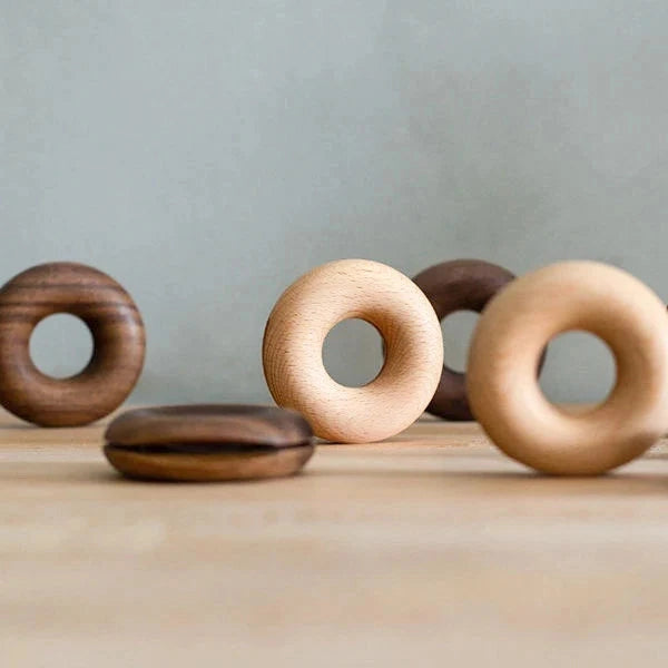 Wooden Donut Bag Clip