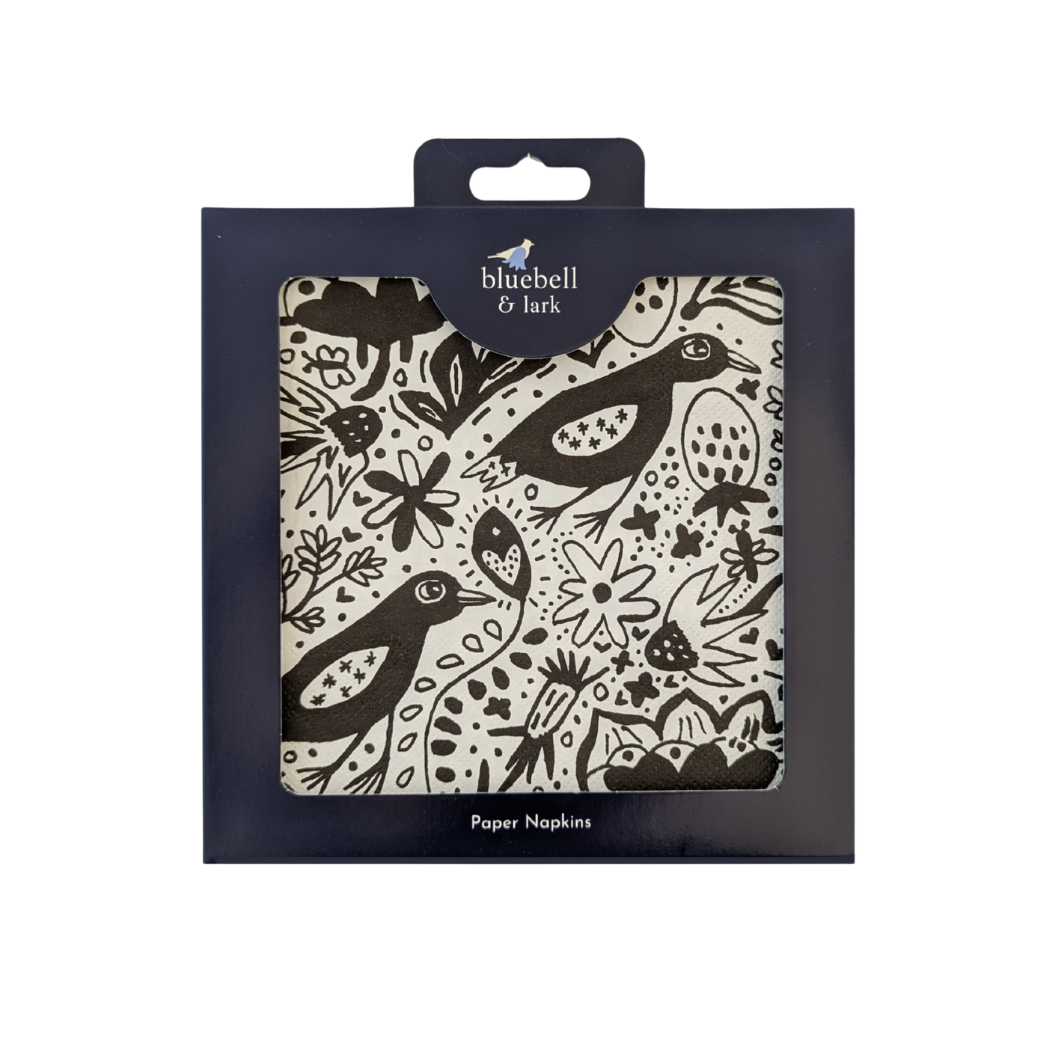 Folk Birds Paper Napkins