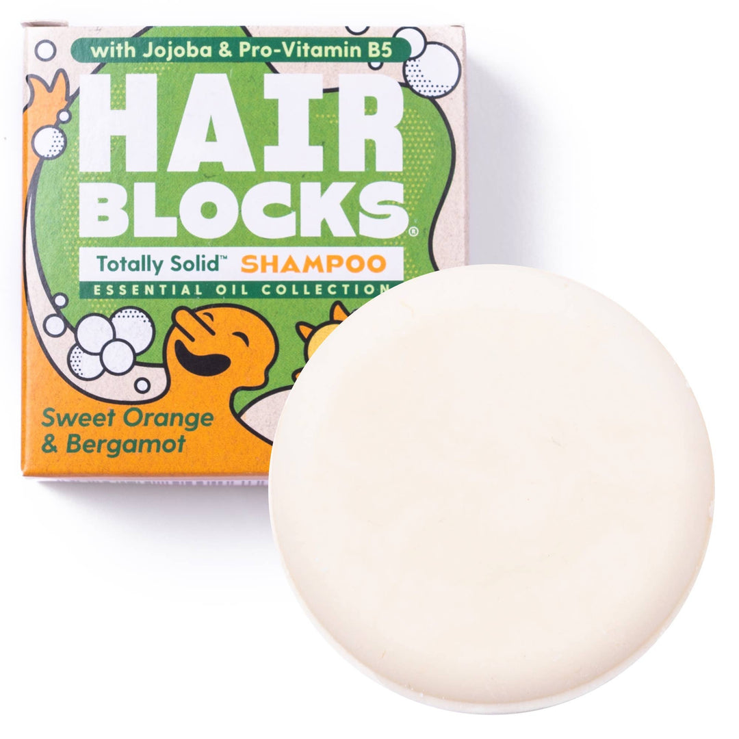 Hair Blocks Solid Shampoo: Sweet Orange & Bergamot