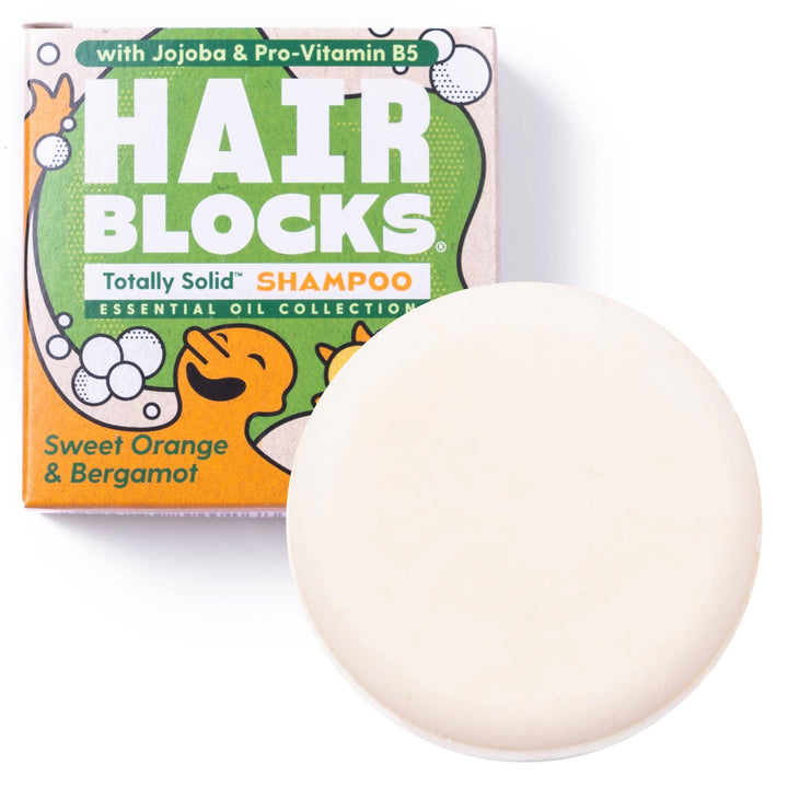 Hair Blocks Solid Shampoo: Sweet Orange & Bergamot