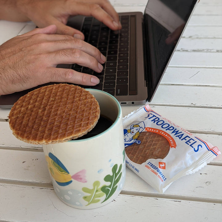 Traditional Caramel Stroopwafel - 2 Pack | Organic & Vegan