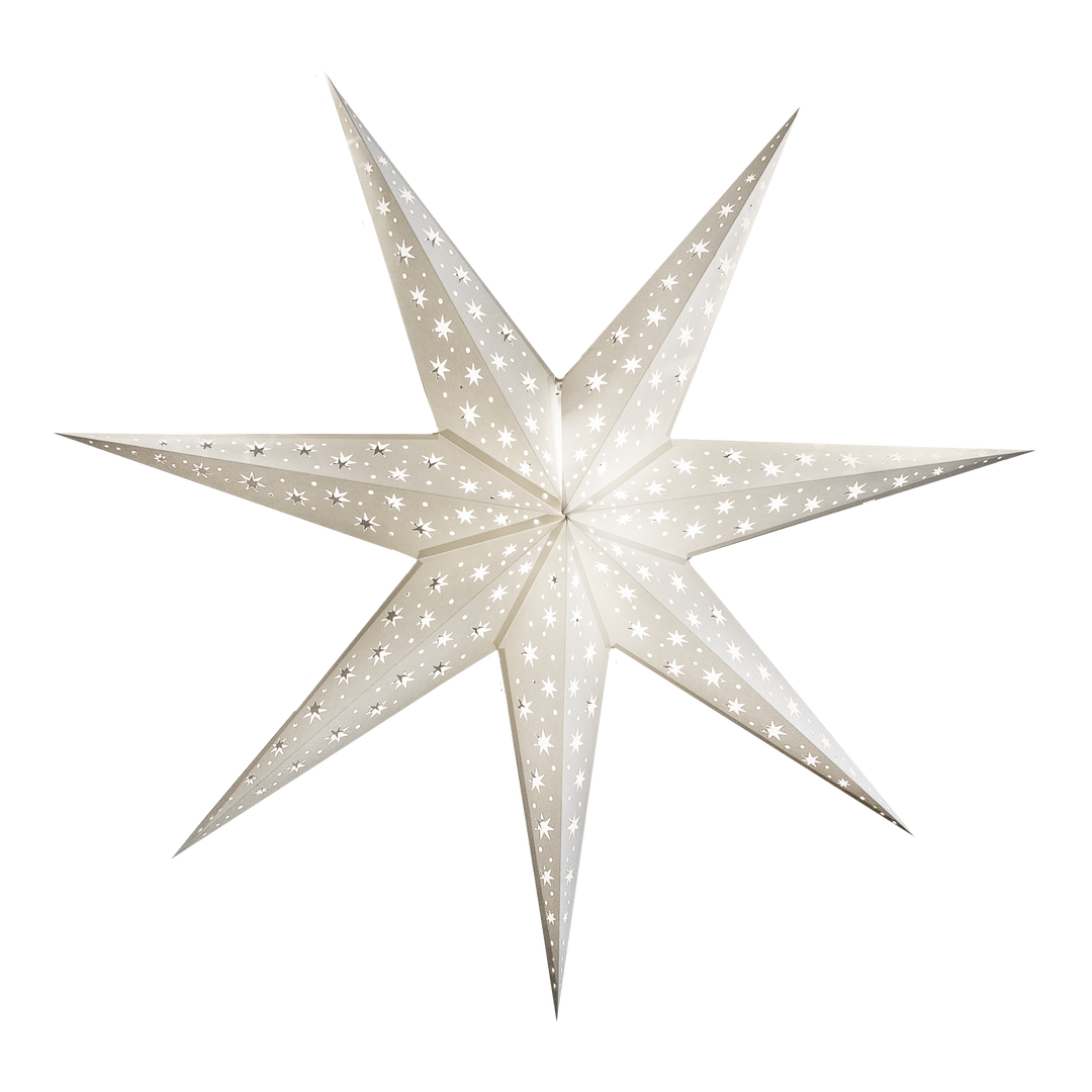 Large Paper Star Lantern - North Star White
