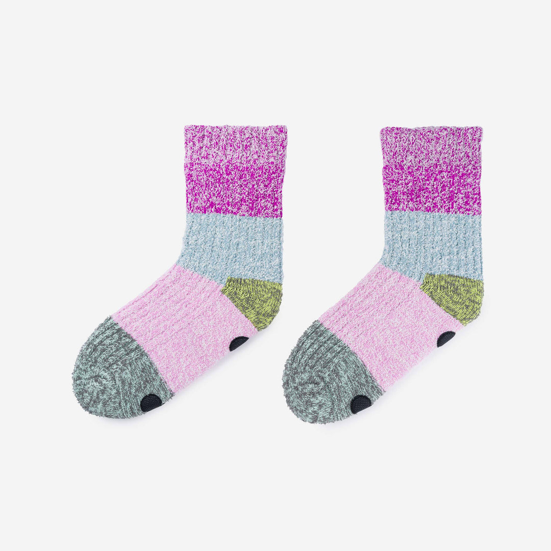 Colour Block House Socks: Size 5-8