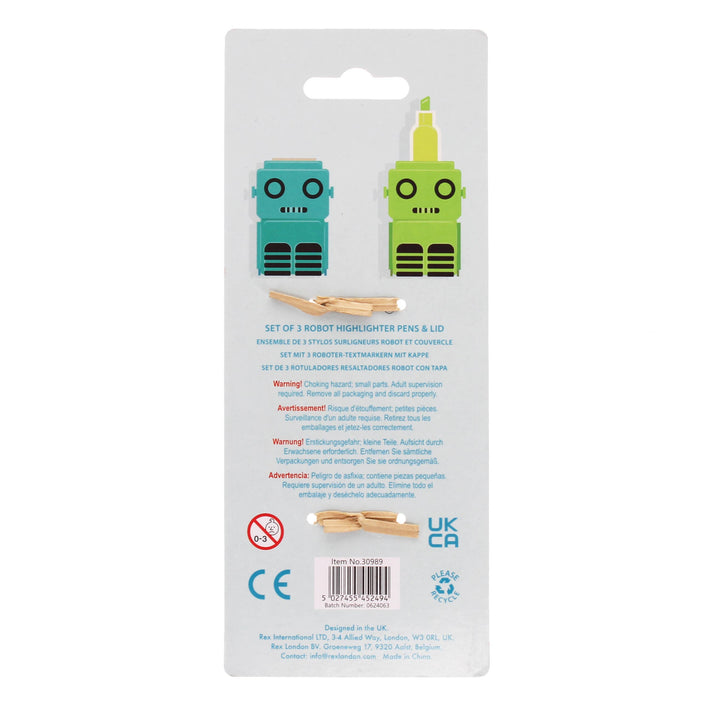 Stackable Highlighters Set - Robot