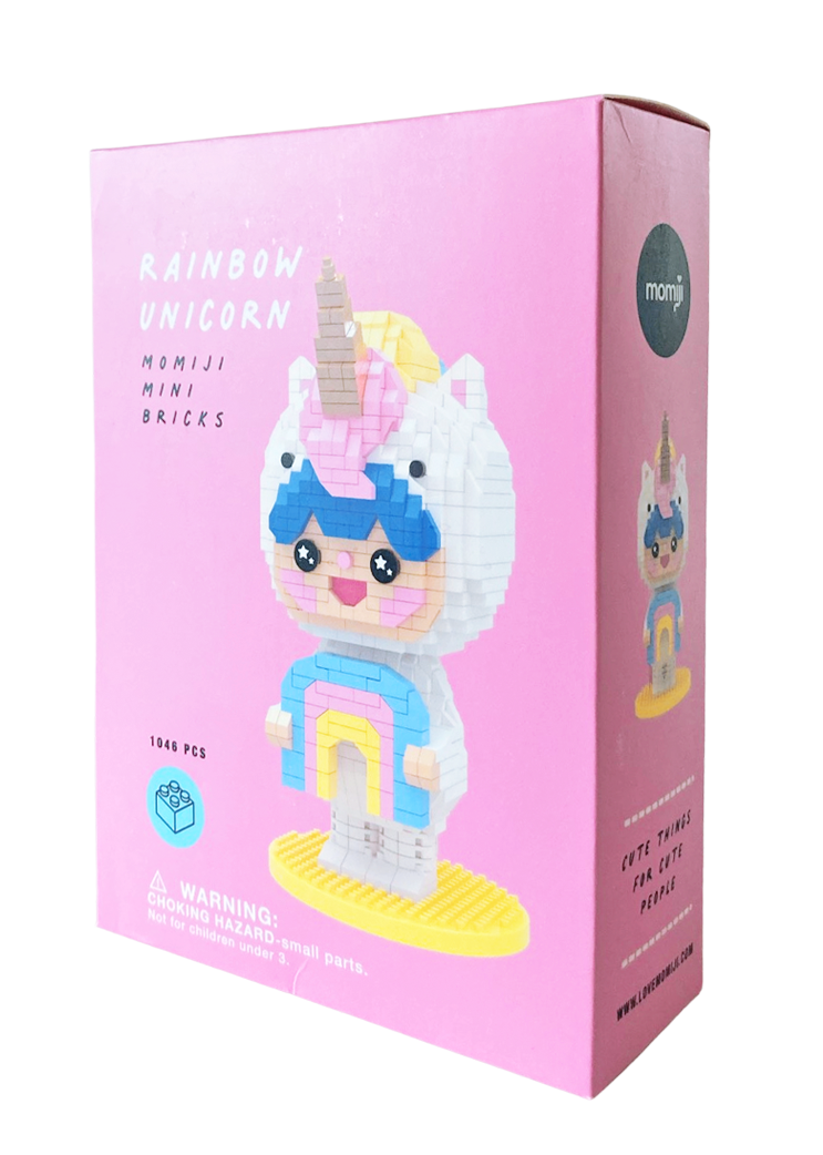 Rainbow Unicorn Mini Brick Kit