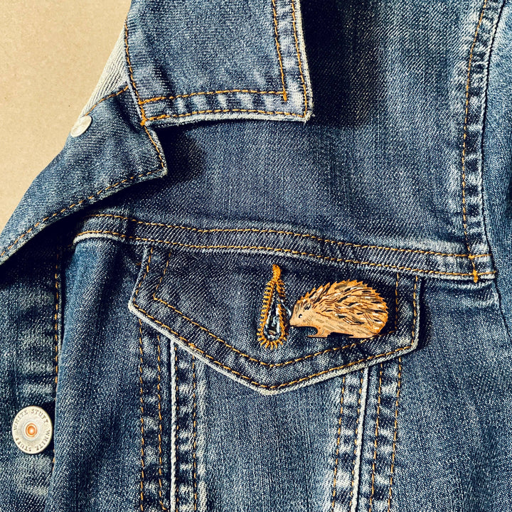 Hedgehog Mini Pin Brooch