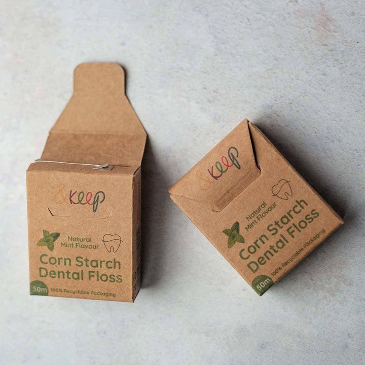 Vegan Cornstarch Dental Floss - Mint - 50m
