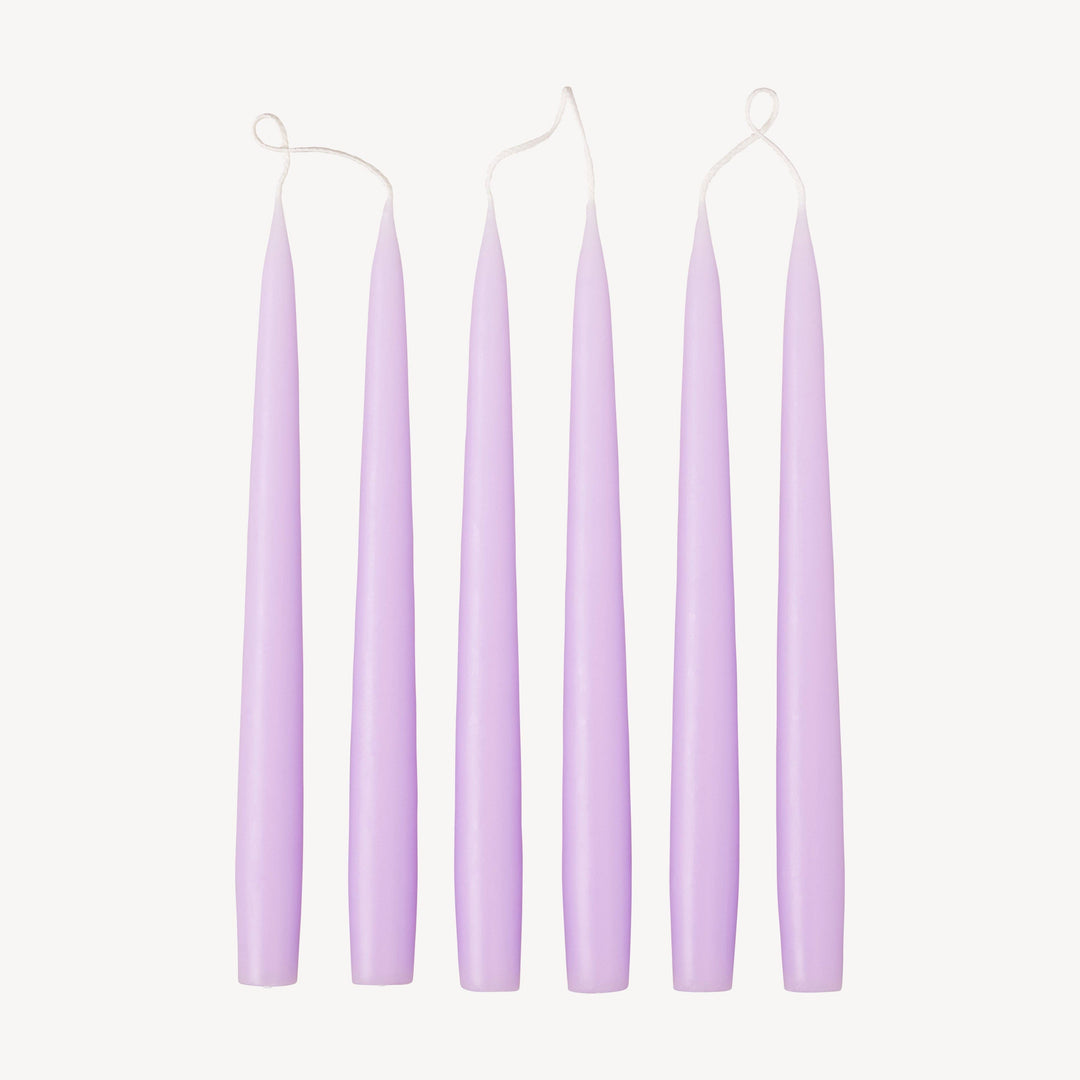 Pastel Purple Taper Candle
