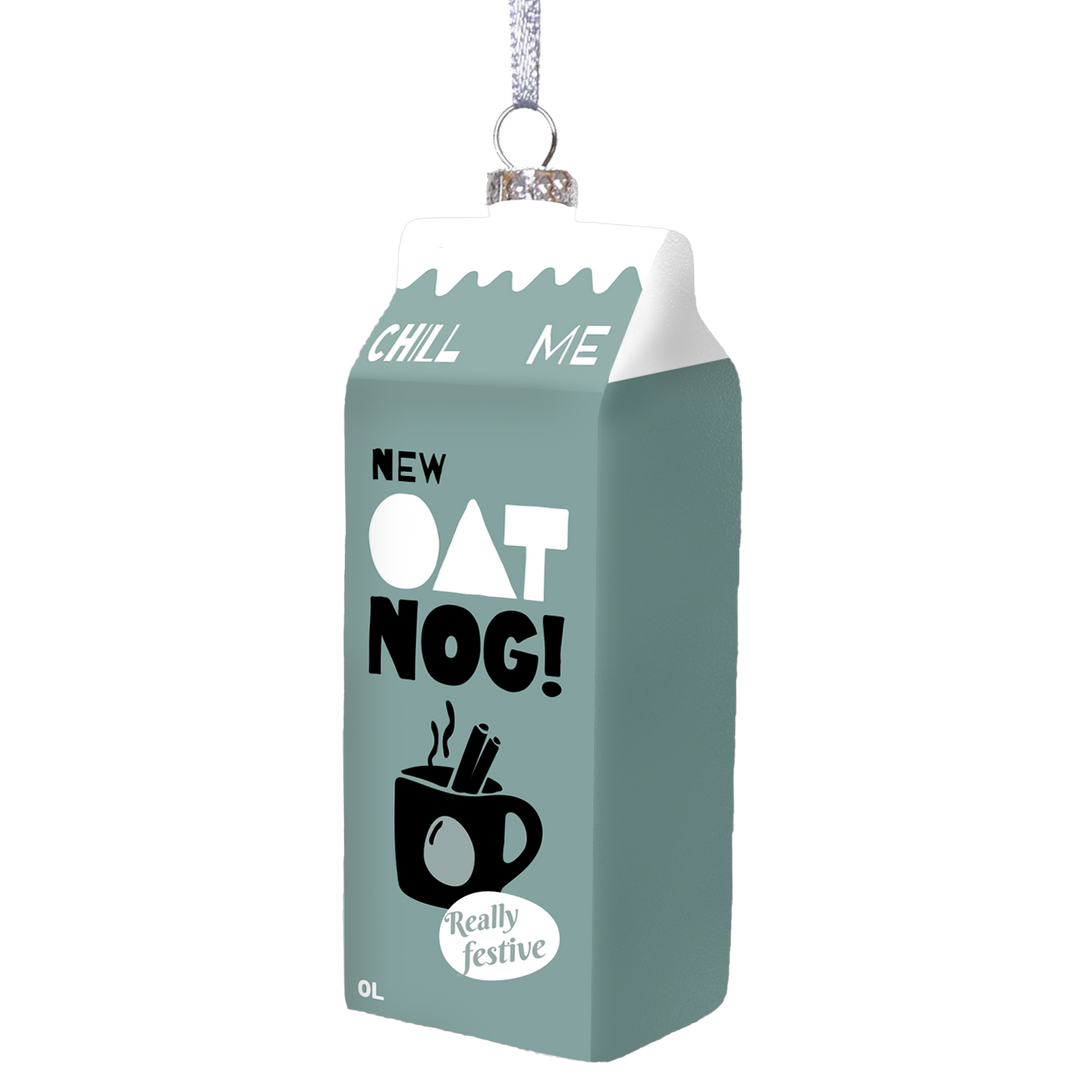 Oat Nog Glass Decoration