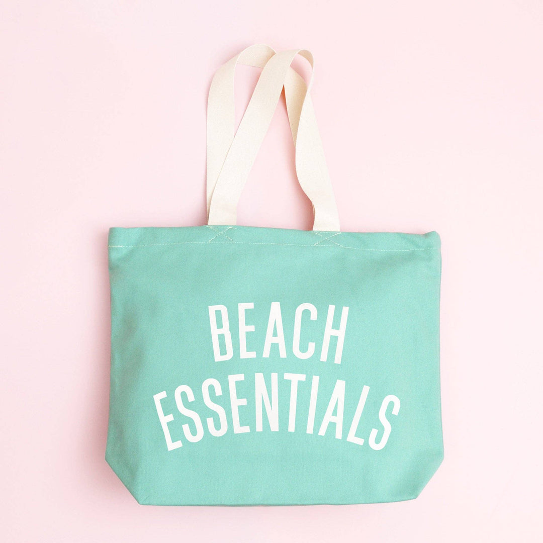 Beach Essentials - Sea Glass Canvas Tote Bag