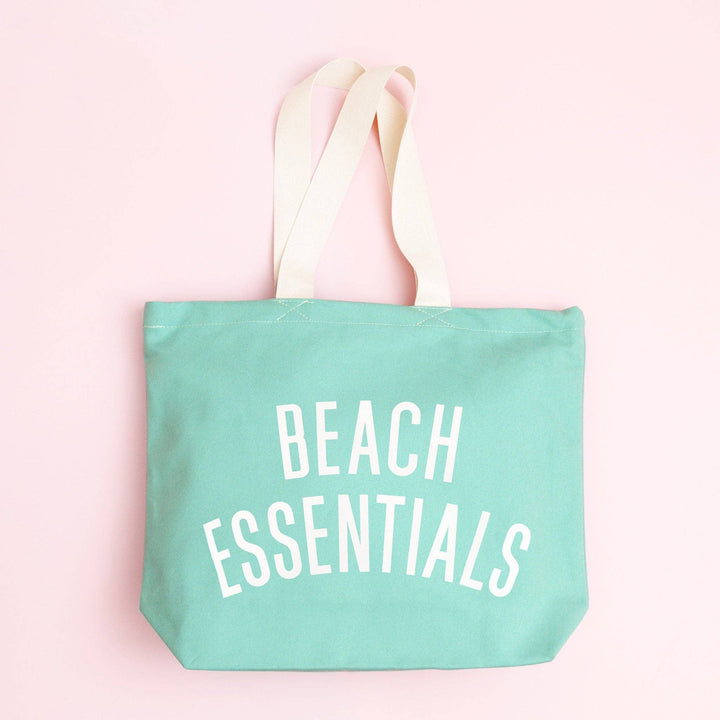 Beach Essentials - Sea Glass Canvas Tote Bag