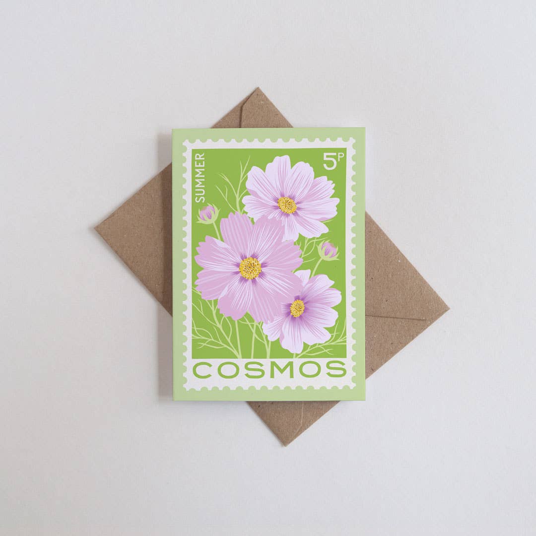 Cosmos Mini Greetings Card